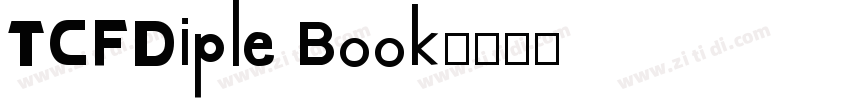 TCFDiple Book字体转换